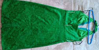 Vestido verde estampado