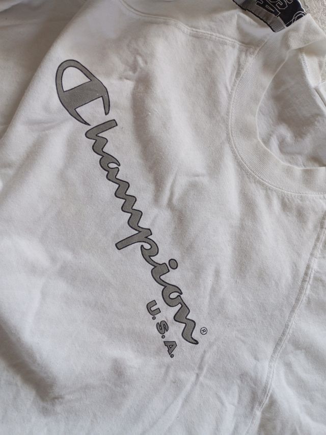 T-shirt Champion bianca mezza manica