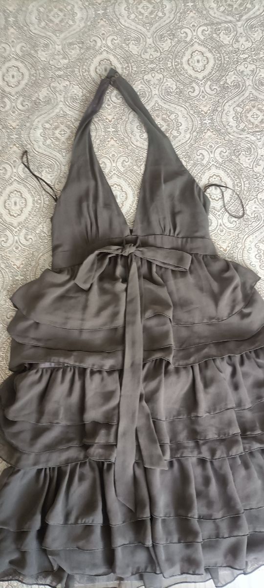 Vestido corto de gasa