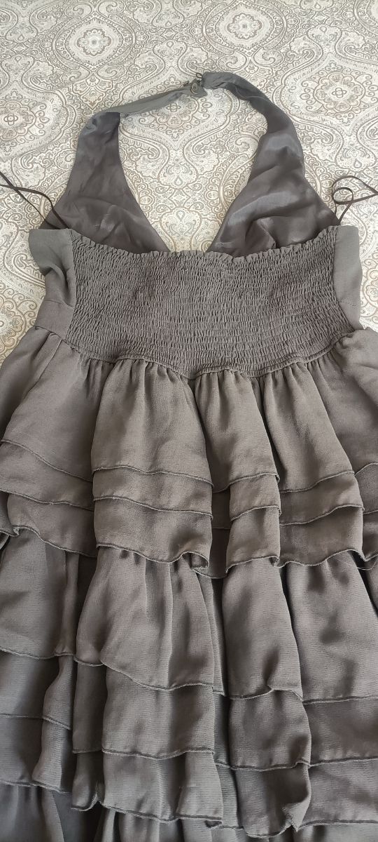 Vestido corto de gasa