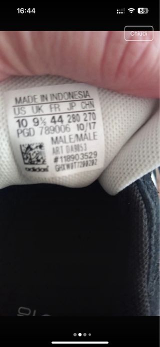 Adidas Scarpe Nere - 44