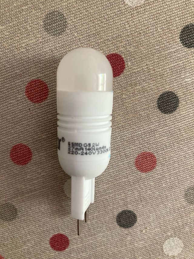 5 Bombillas LED G9 2W 220-240V