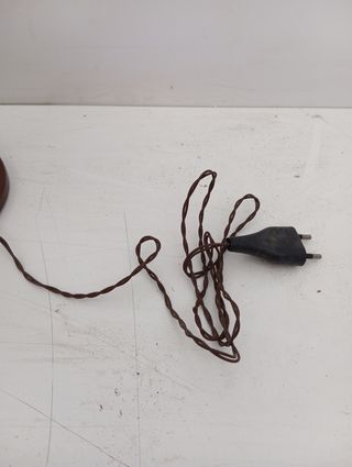 Lampada da tavolo vintage marrone
