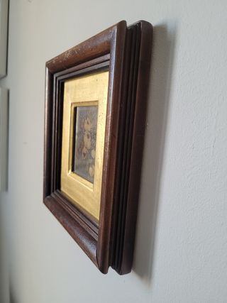 Dipinto fiori - Cornice antica