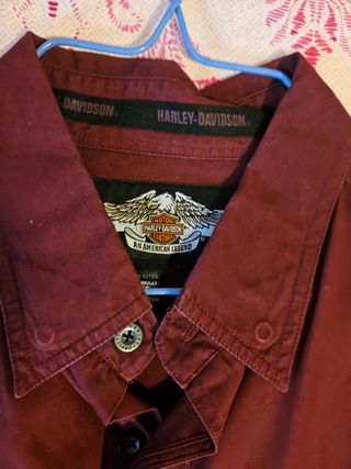 Camicia Harley Davidson Uomo Marrone
