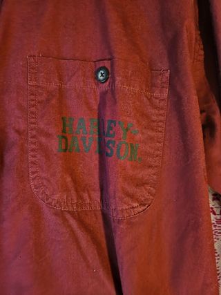 Camicia Harley Davidson Uomo Marrone