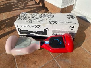SmartGyro X3 - Patín eléctrico rojo + funda protec