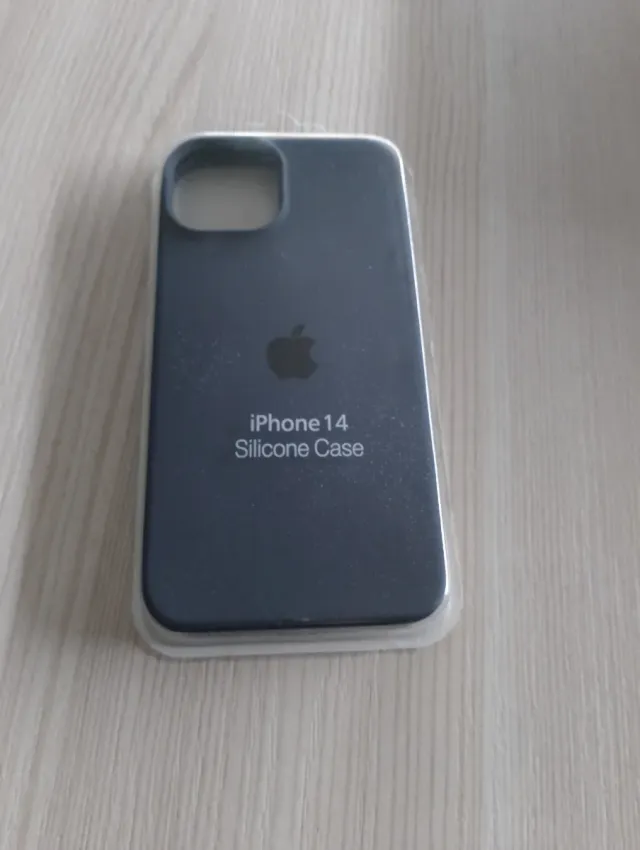 Custodia iPhone 14 Silicone Blu