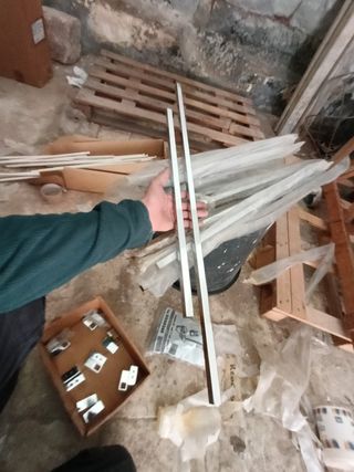Barre inox cromate + staffe