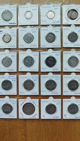 🇪🇸 20 monedas de plata desde el s. XVIII hasta e