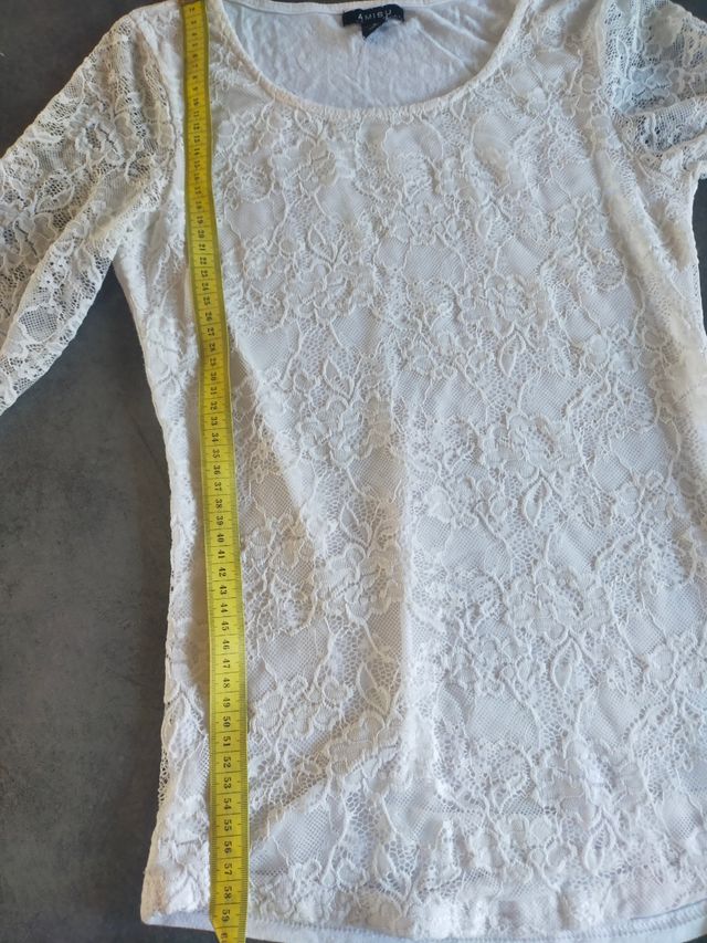 Maglia donna con pizzo