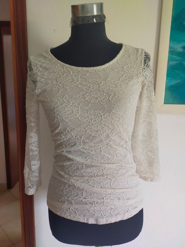 Maglia donna con pizzo
