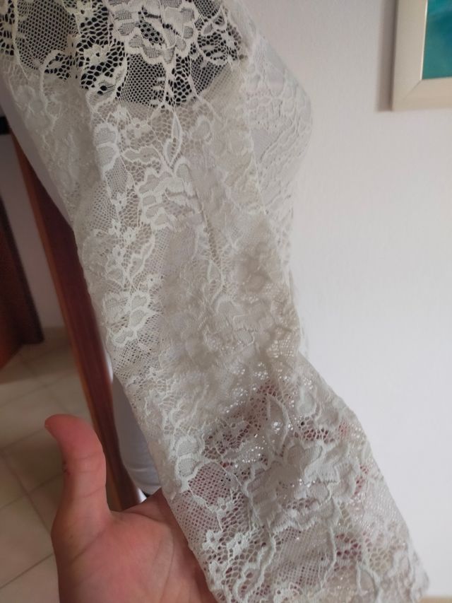 Maglia donna con pizzo