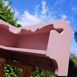 Mensola angolare in legno di noce