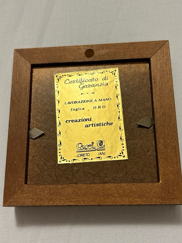 Quadretto con dipinto su oro #oro