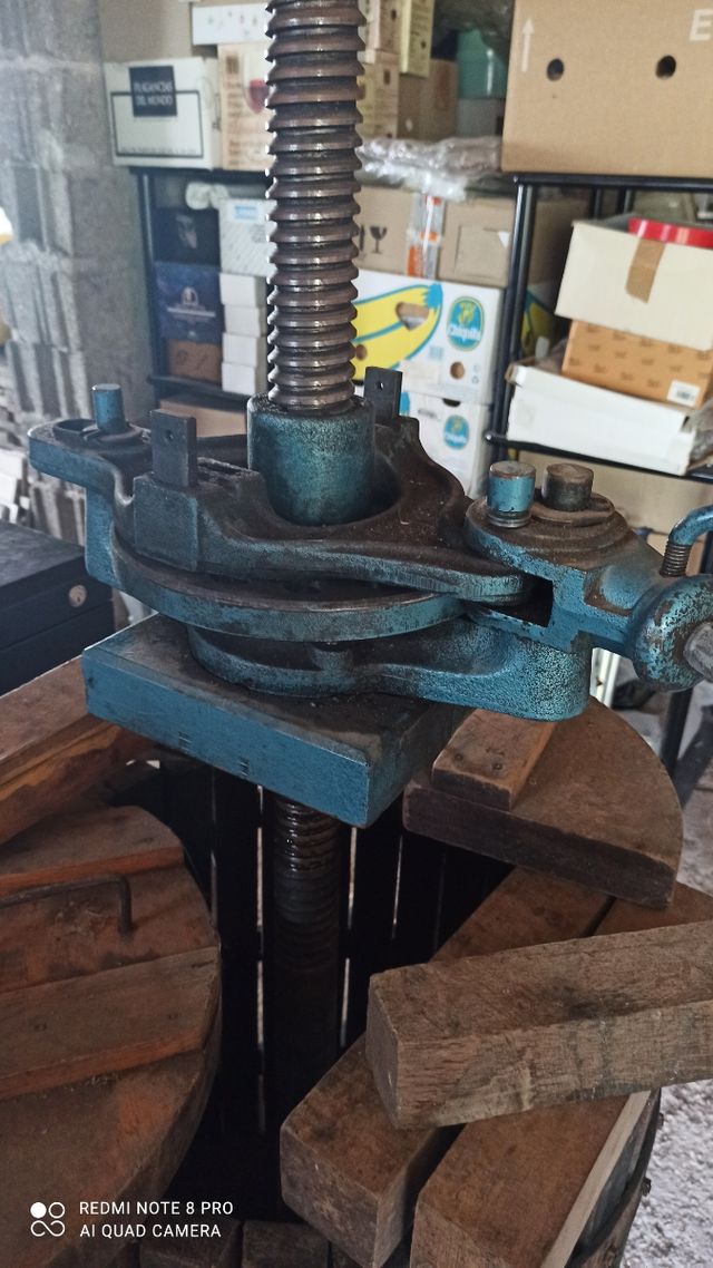 Vecchio torchio pigia uve