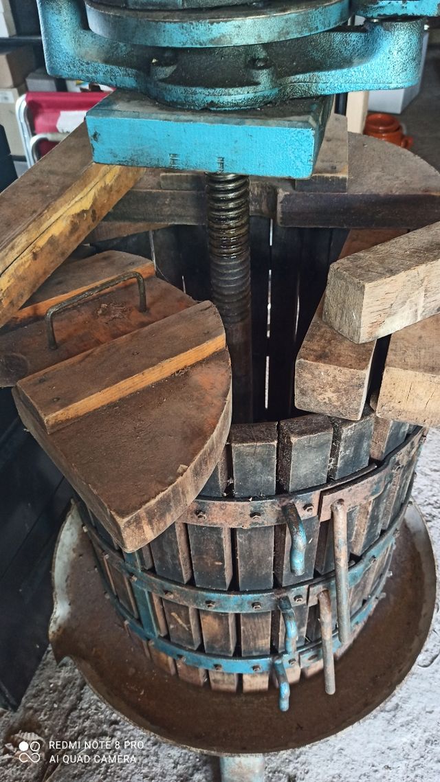 Vecchio torchio pigia uve