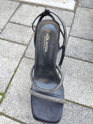 Sandali con tacco squadrato