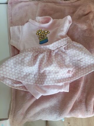 Ropa bebé roborn vestido+ pantalon