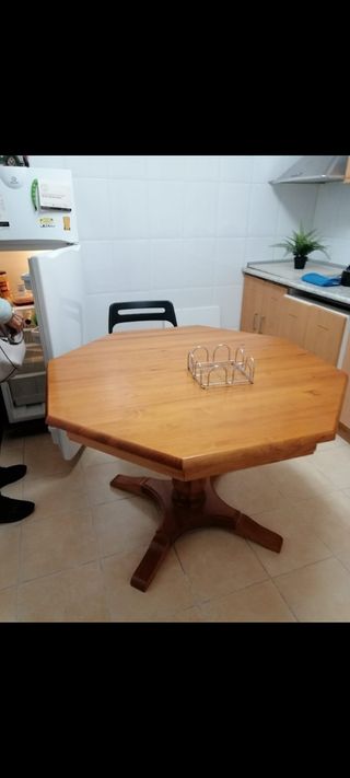 Mesa extensible madera 110x110cm