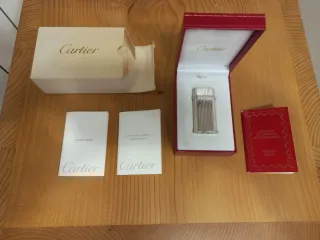 Accendino Cartier Godron Pasha Argento
