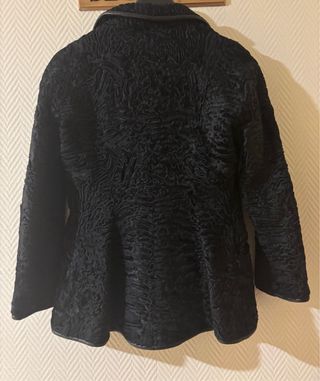 Abrigo vintage Christian Dior original piel Astracán 