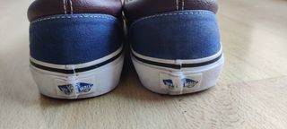 Zapatillas Vans Era Cuero Marrón-Azul