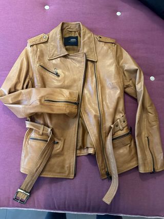 Chaqueta cuero Gerry Weber marrón