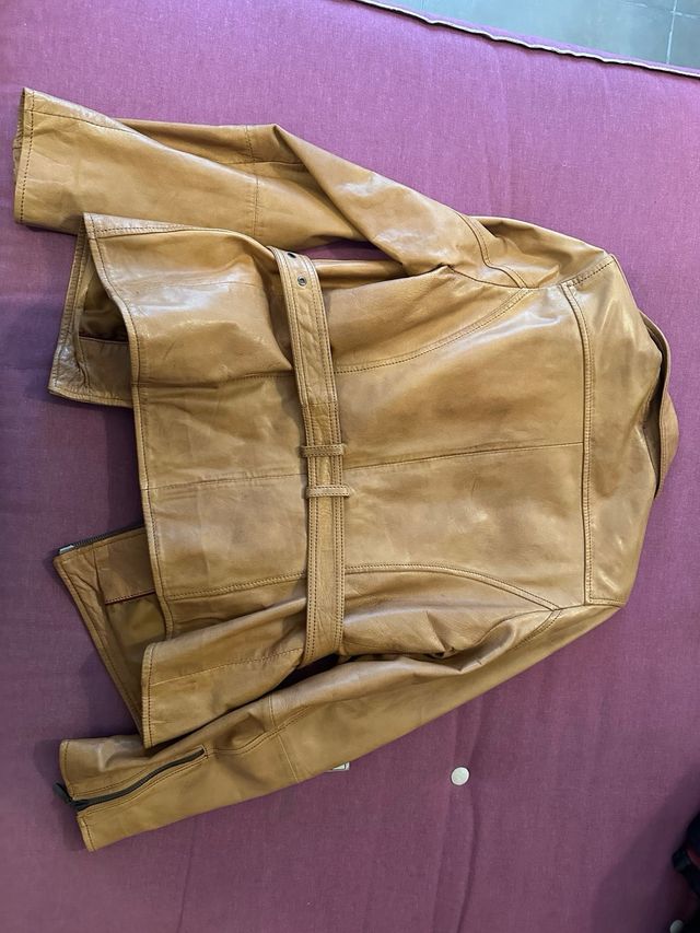 Chaqueta cuero Gerry Weber marrón