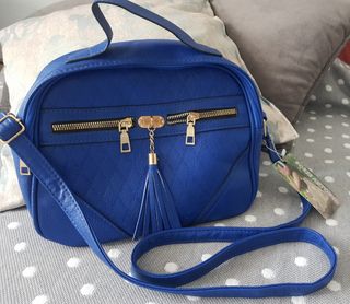 Bolso bandolera azulón