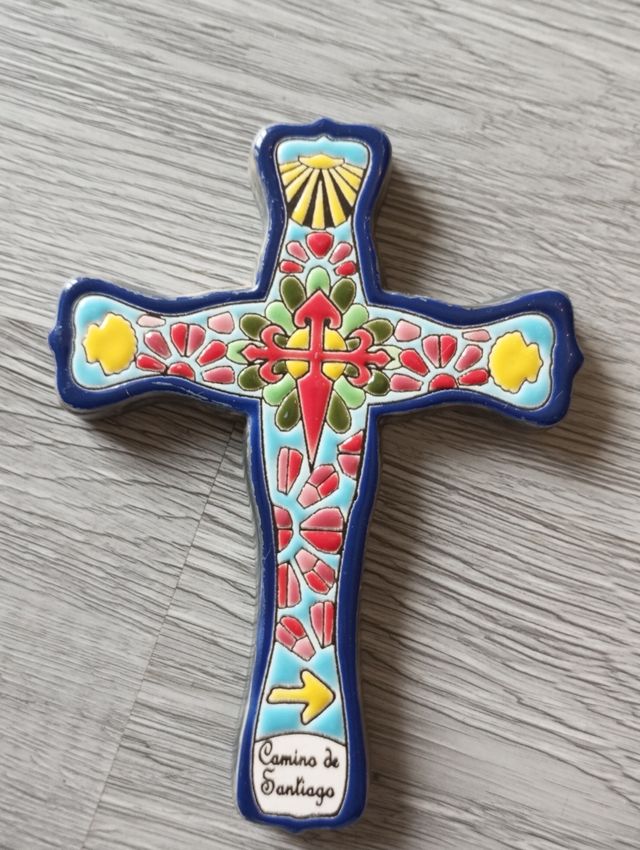 Croce ceramica Medina vintage 