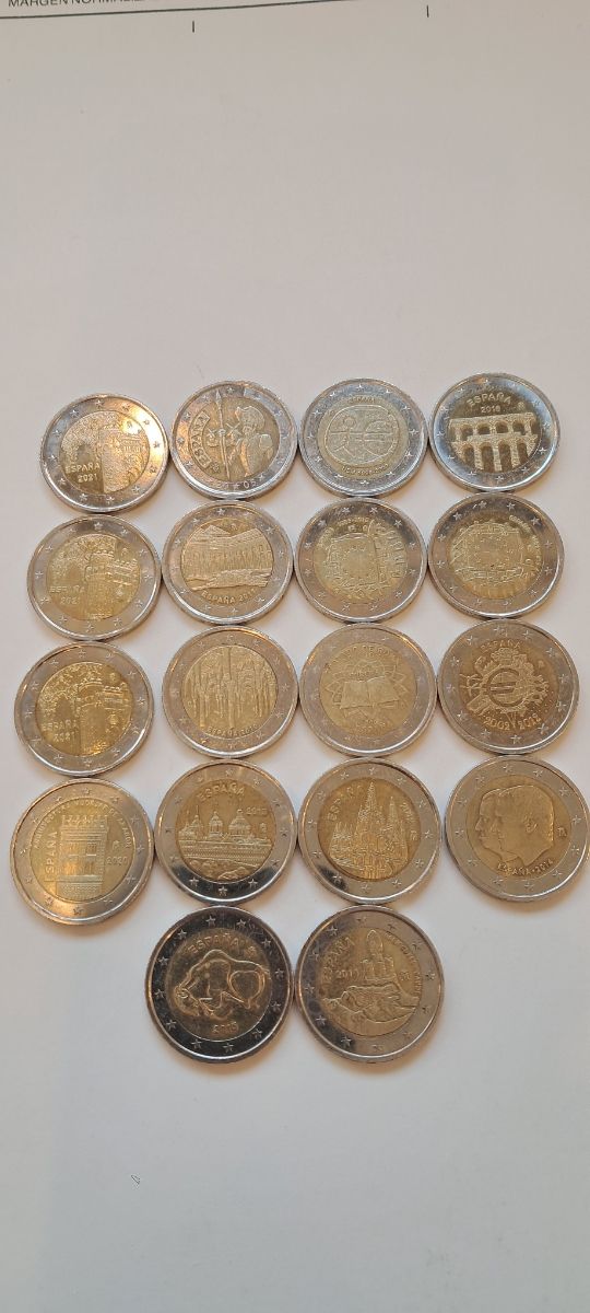 Monedas de euros.