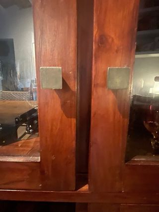 Vitrina botellero madera - 1 ud.