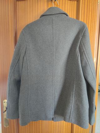 Abrigo Lana cruzado / Mango - Gris - Talla M