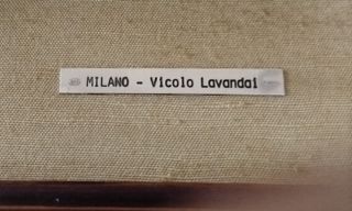 Quadretto Dipinto su Lamina Argento