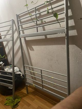 Rejilla metálica gris - Cama litera