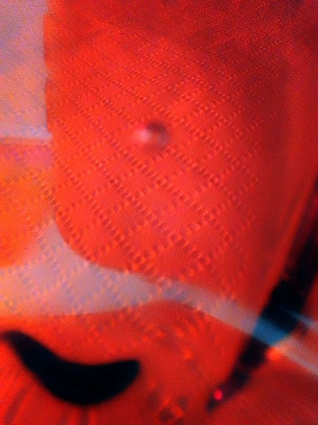 Jarrón rojo Murano vintage