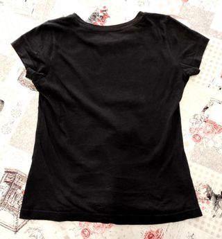 T-shirt Adidas nera in cotone taglia 11-12 anni