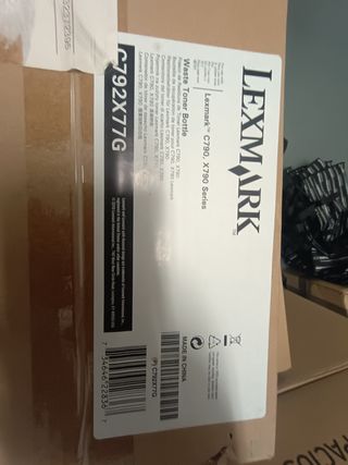 Frasco de residuos de  tóner Lexmark X792 y X790