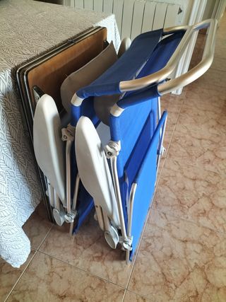 Kit camping mesa con 2 sillas