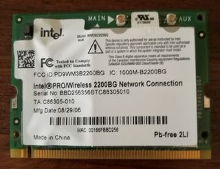 Scheda Intel pro/wirelees 2200BG
