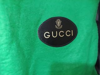 Gucci sacca borsa shopping bag grande verde nero