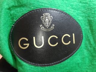 Gucci sacca borsa shopping bag grande verde nero