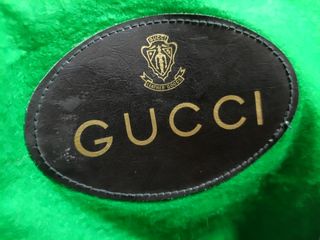 Gucci sacca borsa shopping bag grande verde nero