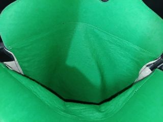 Gucci sacca borsa shopping bag grande verde nero