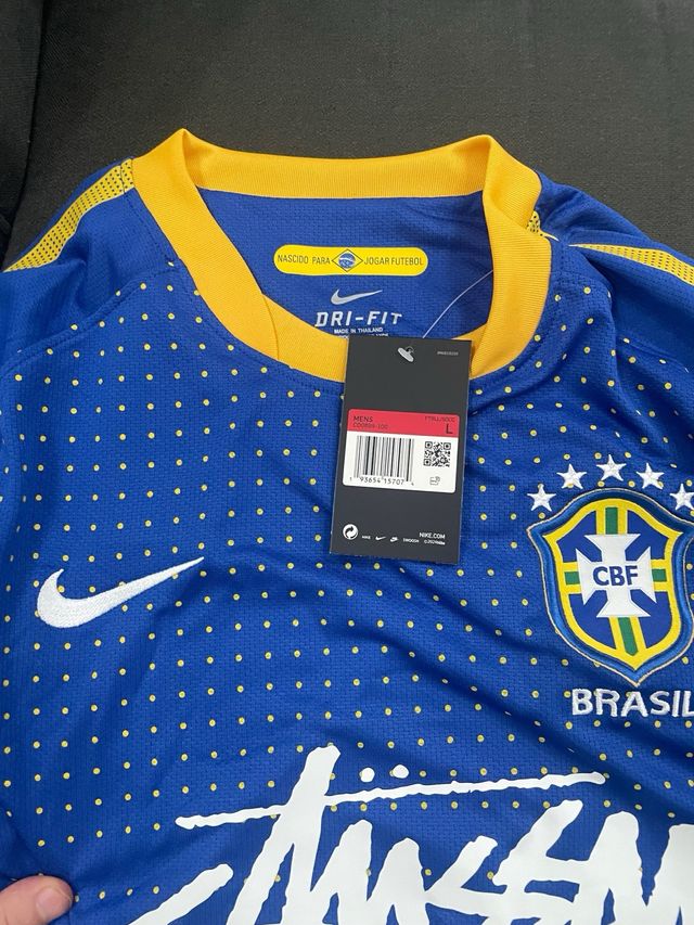 Maglia Brasile Nike Stüssy - Blu