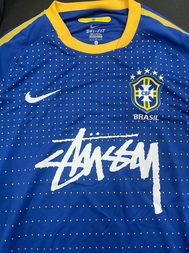 Maglia Brasile Nike Stüssy - Blu