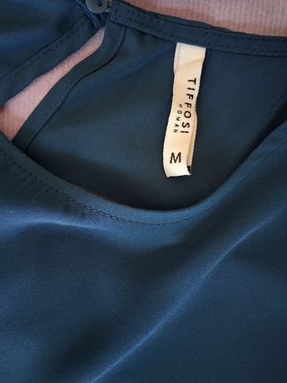 Blusa Tiffosi azul sin mangas