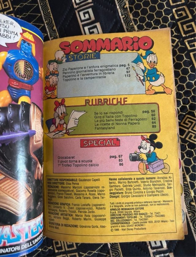 Walt Disney / Topolino vintage 1986