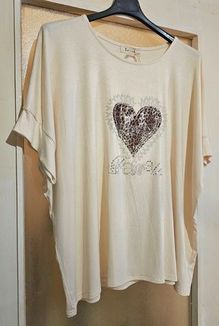 Camiseta oversize animal print